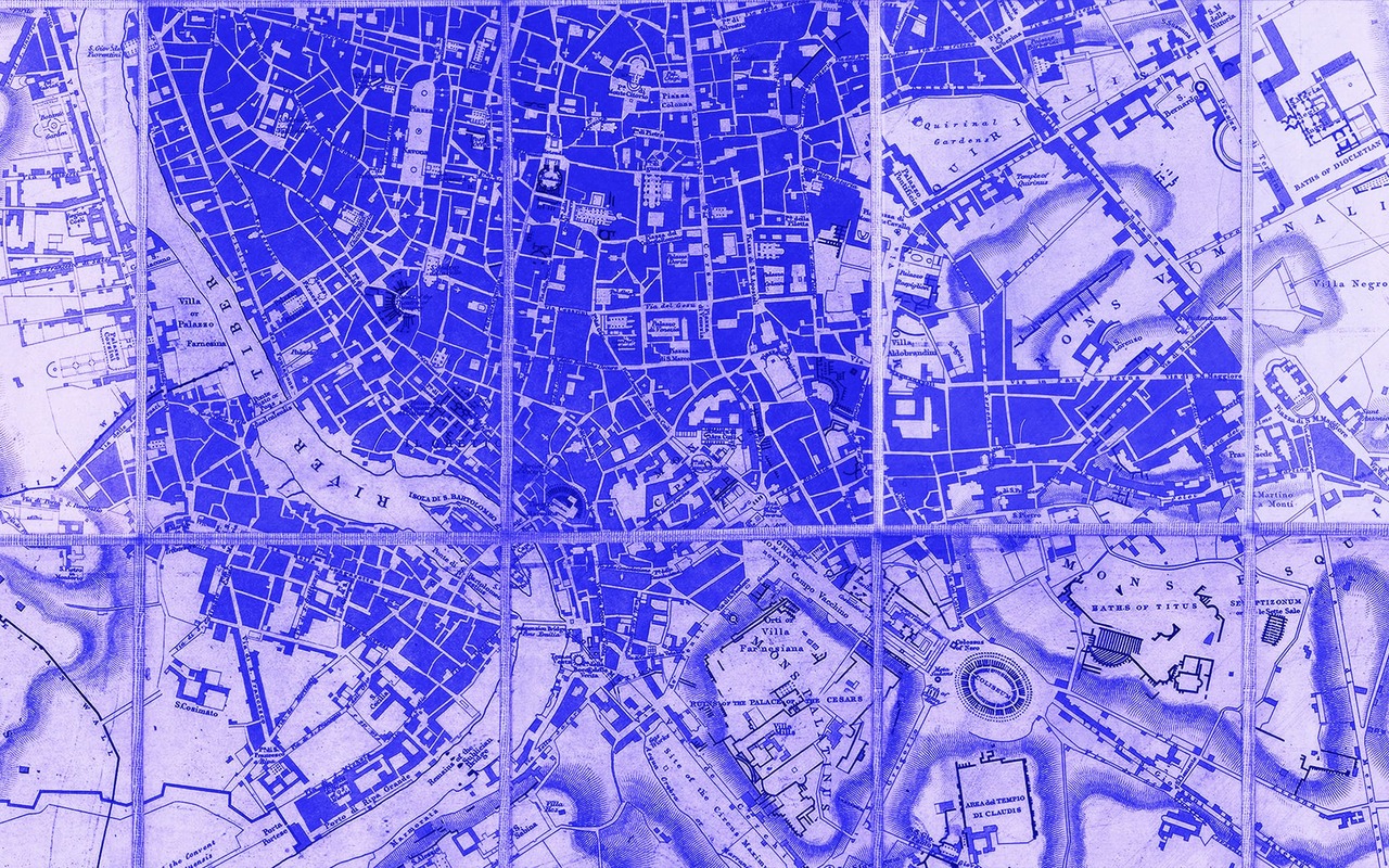Decorative image of an aerial map