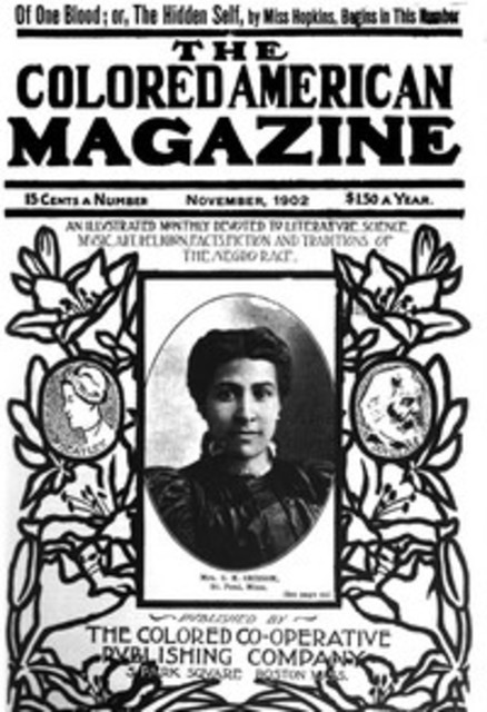 The original cover of "The Colored American Magazine" in 1902.