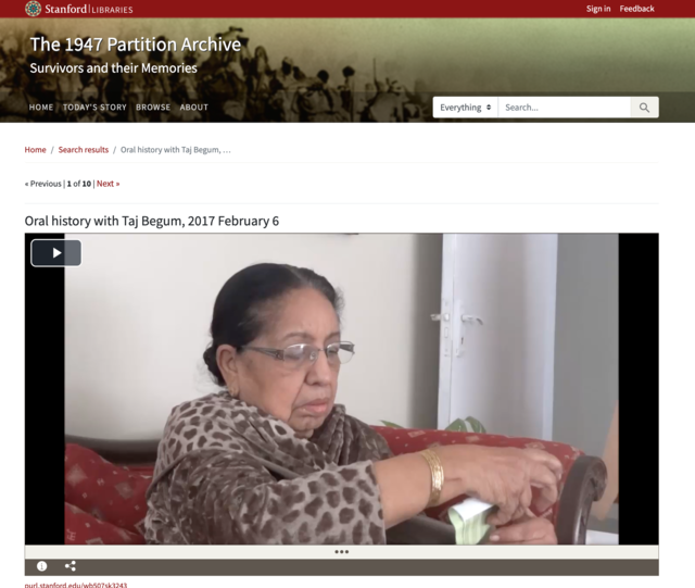 The 1947 Partition Archive, Survivors and their Memories Screenshot 3