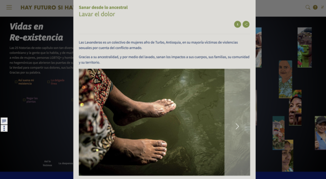 Colombia’s Truth Commission Online Platform Screenshot 2