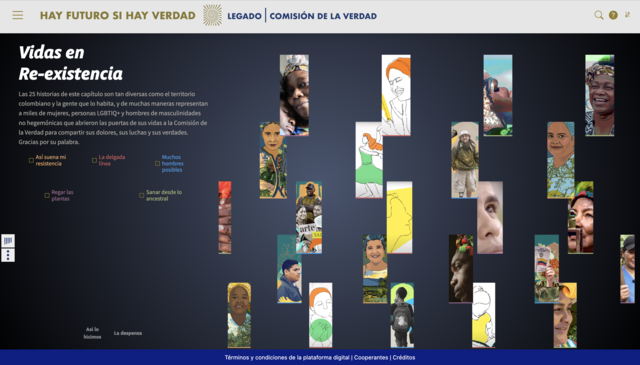 Colombia’s Truth Commission Online Platform Screenshot 1