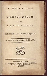 Cover of A Vindication of the Rights of Woman / With Strictures on Political and Moral Subjects