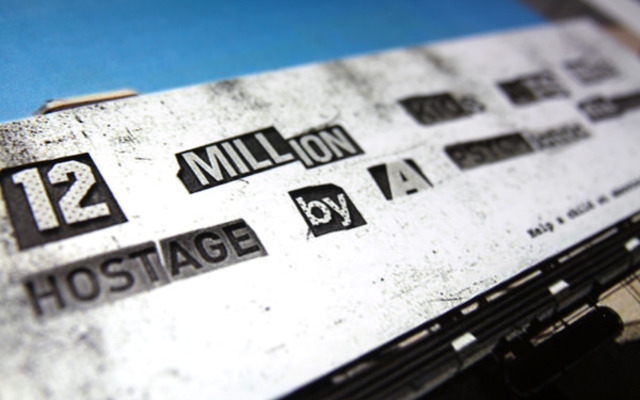 Photograph of Ransom Notes campaign billboard