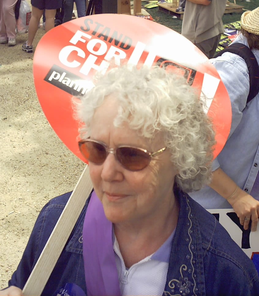 A demonstrator at the March for Women’s Lives, Washington, DC, 2004