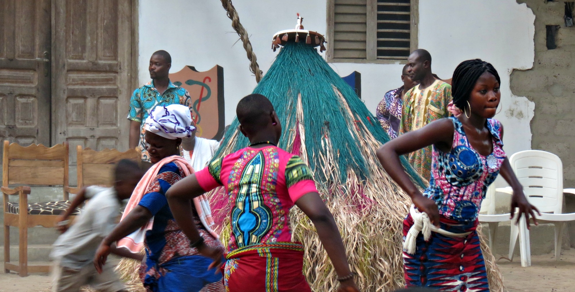 Yoruba festival of Zangbeto (guardians of the night) in Benin