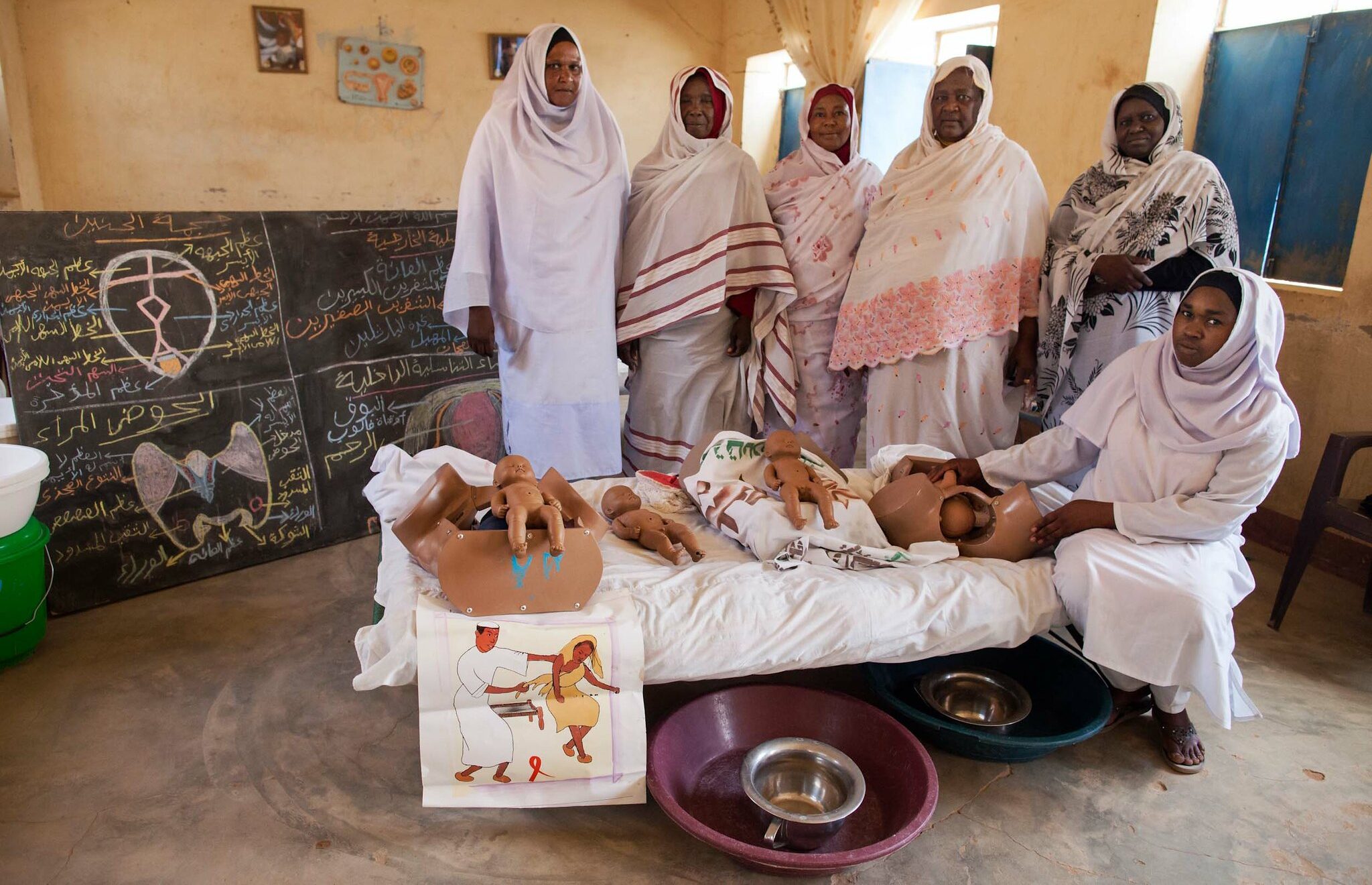 Students and teachers at a midwifery school in North Darfur committed to ending the practice of female genital cutting