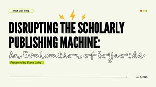 Cover of Disrupting the Scholarly Publishing Machine