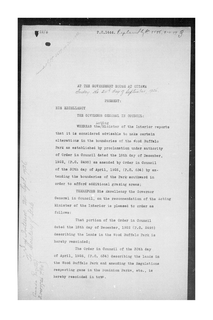 Cover of Archival Document 3.4 - Order in Council PC 1444, 24 September 1926