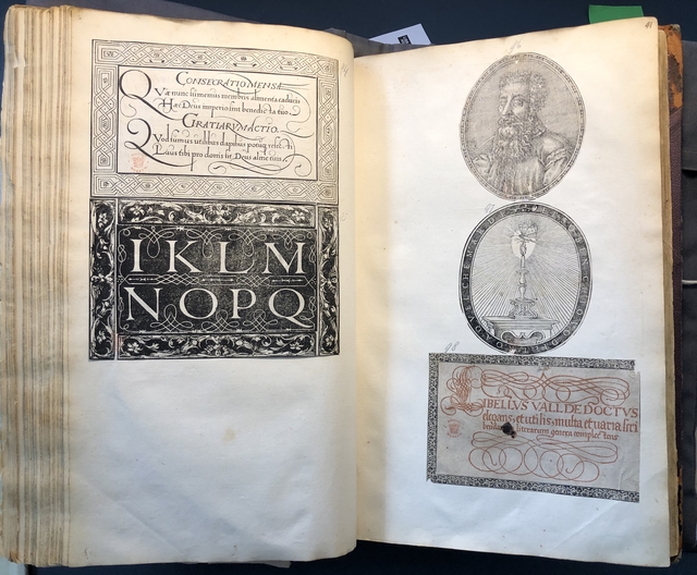 Photograph of printed letterforms pasted into an album assembled by John Bagford