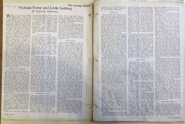 Photograph of an article by Virginia Huntington in Fanny Reed Hammond's scrapbooks