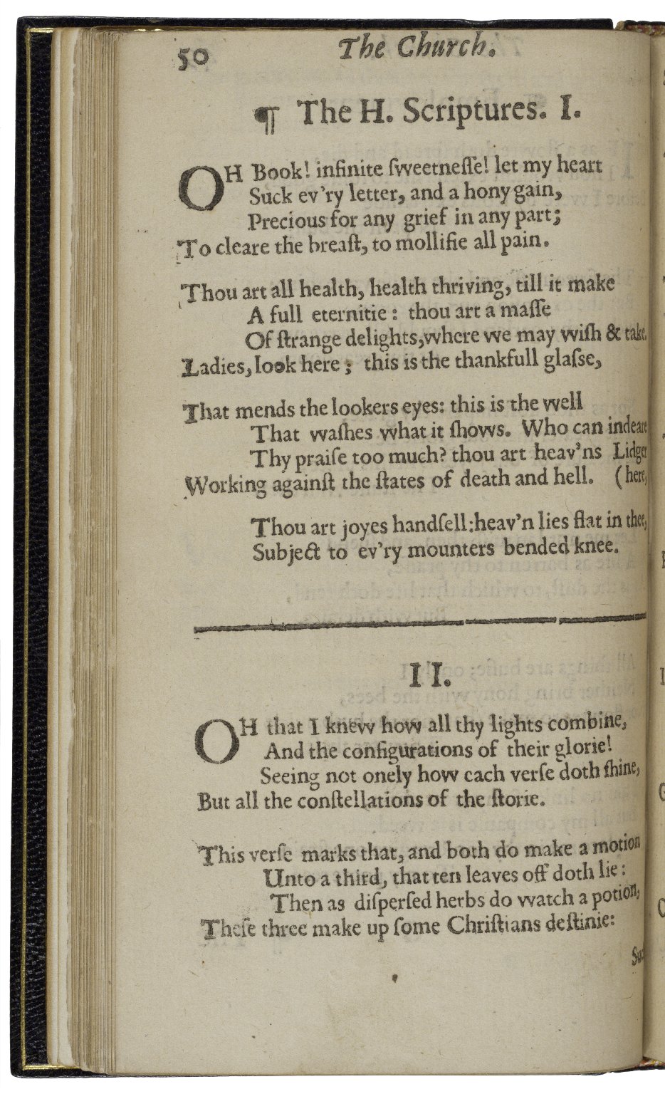 Digital facsimile of the poem "The H. Scriptures" in the first printed edition of George Herbert, *The Temple* (Cambridge, 1633), as digitized by the Folger Shakespeare Library.