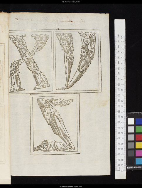 Photograph of facsimile decorative letters made by John Bagford