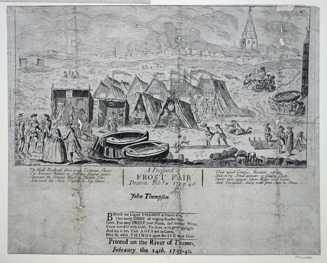 Image of a map of the 1740 frost fair