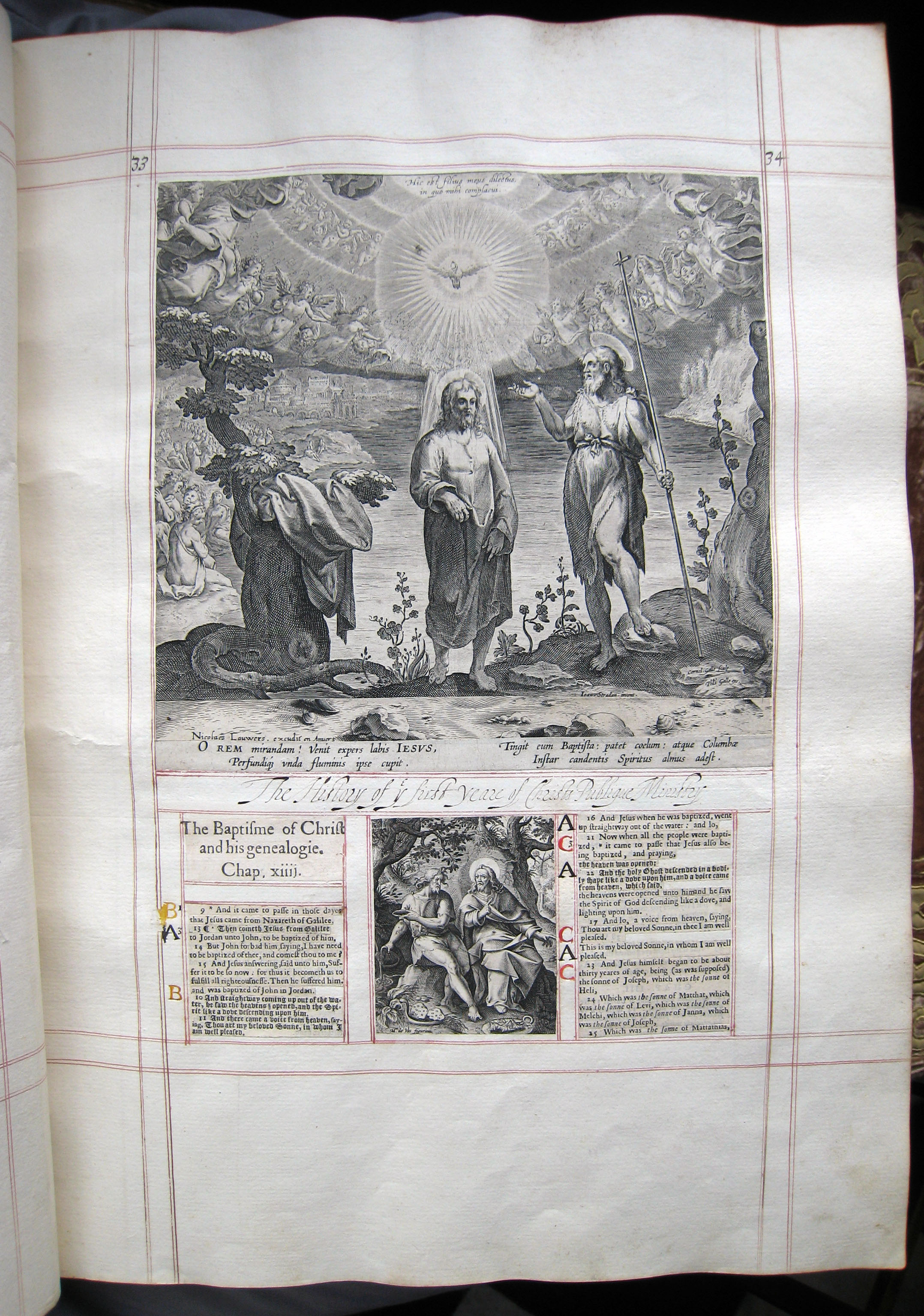 Photograph of cols. 33-4 in the Hatfield House gospel harmony