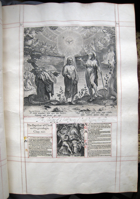 Photograph of cols. 33-4 in the Hatfield House gospel harmony