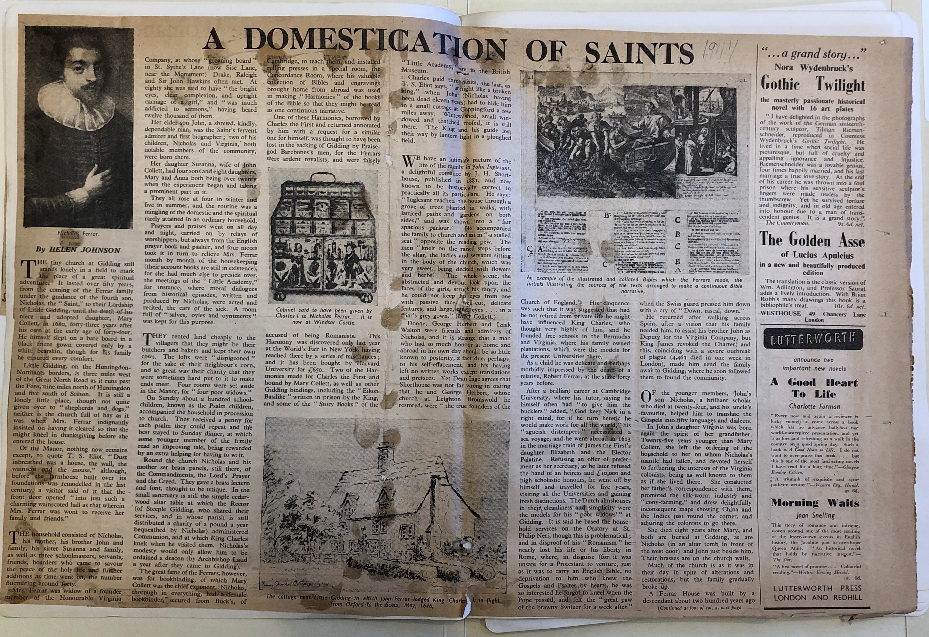 Article in Fanny Reed Hammond's scrapbooks