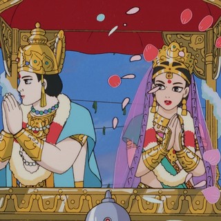 Still from the Japanese animated film co-directed by Yugo Sako, Ram Mohan, and Koichi Sasaki Ramayana, The Legend of Prince Rama, 1993.