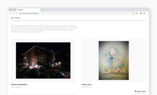 screenshot of ecollective's urban category