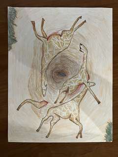 Jake Milanski's drawing titled Capitalism's Anti-natural Nature.