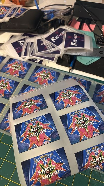 Santo Cabrón Stickers