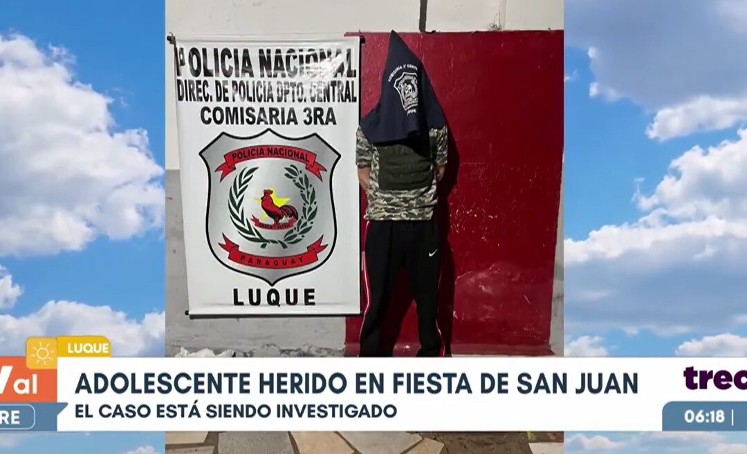 Adolescente fue herido durante fiesta de San Juan en Luque
