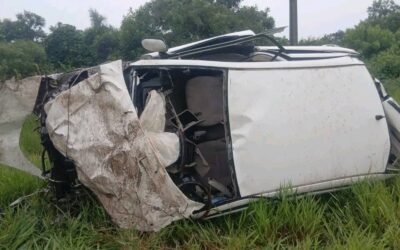 Accidente en Yby Yaú deja dos policías fallecidos y una mujer herida