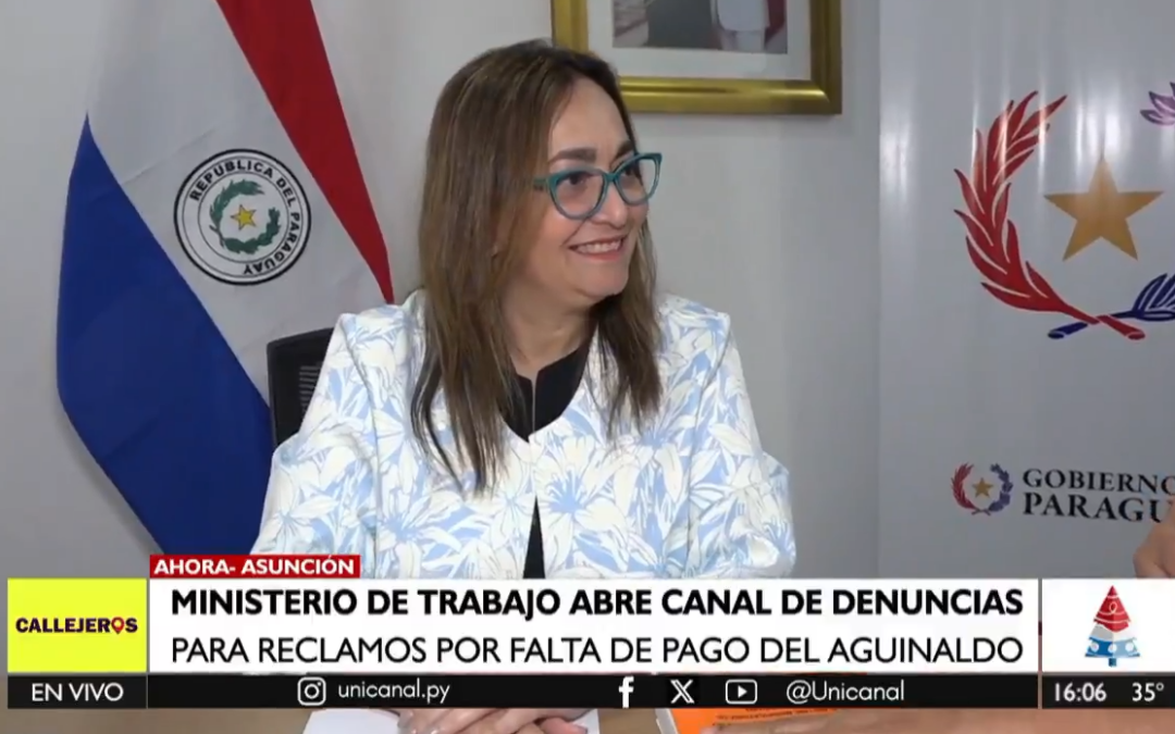 Ministerio de Trabajo insta a denunciar falta de pago de aguinaldo