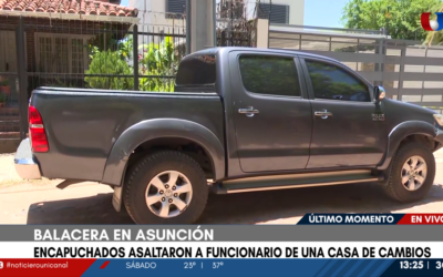 Reportan intento de asalto a un cambista: delincuentes balearon camioneta blindada