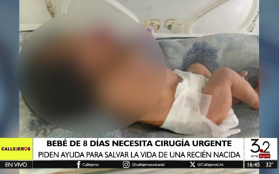 Beba de apenas 8 días lucha por su vida: solicitan ayuda para costear cirugía