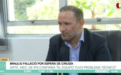 Jefe médico de IPS confirma fallas en equipo técnico tras la muerte de Braulio