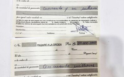 Durante allanamiento en estudio jurídico, hallan más de 70 pagarés irregulares