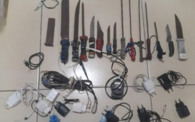 Incautan drogas, celulares y armas blancas en Tacumbú