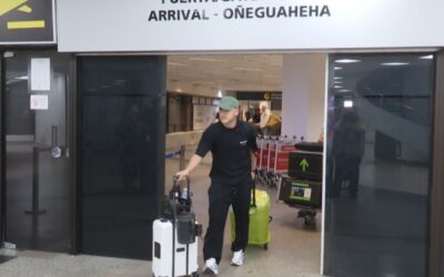 Richard Sánchez llegó al país para sumarse a Olimpia