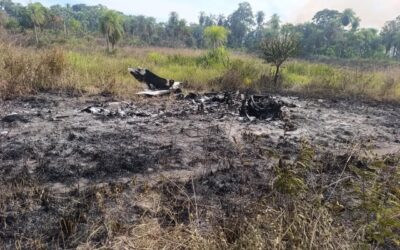 Encuentran avioneta boliviana incinerada que ingresó de forma irregular al país