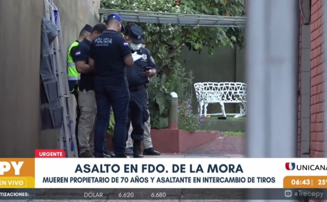Intento de asalto deja dos fallecidos en Fernando de la Mora