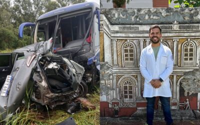 Joven médico muere tras aparatoso choque en San Pedro