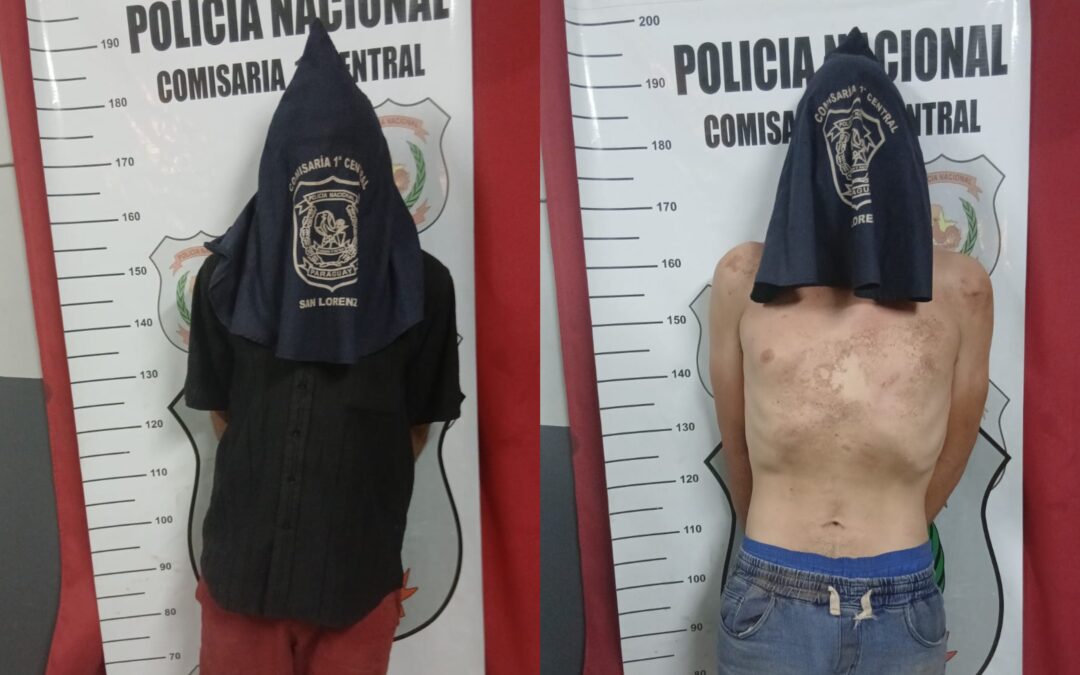 Dos detenidos en Capiatá tras persecución policial por robo de automóvil