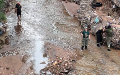 Continúa búsqueda de Tobías, el niño arrastrado por el raudal en San Lorenzo