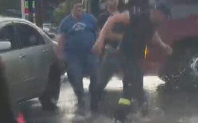 Conductores protagonizaron violenta pelea en Villa Elisa