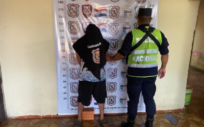 Detenido por violencia familiar: hombre agredió a su pareja con una varilla de hierro