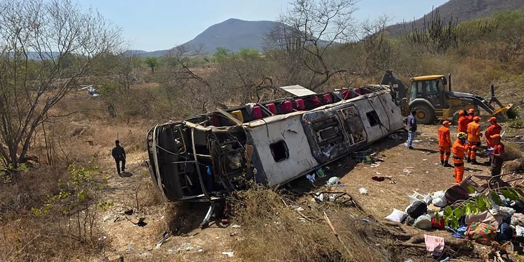 Vuelco de autobús en Brasil deja 15 personas fallecidas