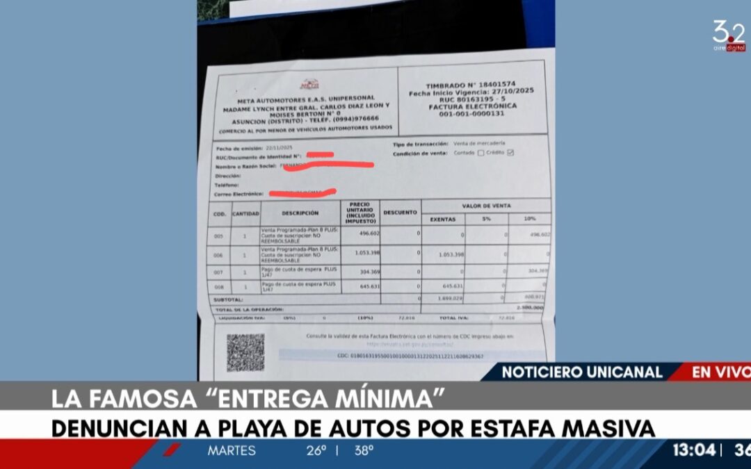 Denuncian a playa de autos por estafa masiva bajo la modalidad “entrega mínima”