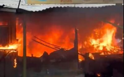 Reportan incendio de gran magnitud en una lomitería de Areguá