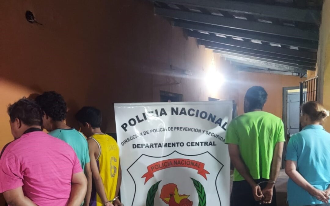 Cinco detenidos tras robo domiciliario en Ypané