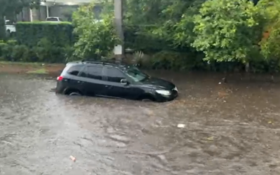 Reportan inundaciones tras fuertes lluvias en Asunción