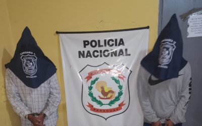 Dos detenidos tras persecución policial por robo de motocicleta en Asunción
