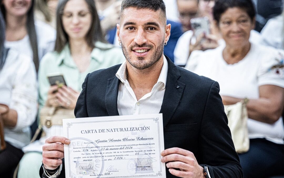 Gastón Olveira ya es paraguayo: “Ojalá pueda devolverle el cariño al pueblo paraguayo”
