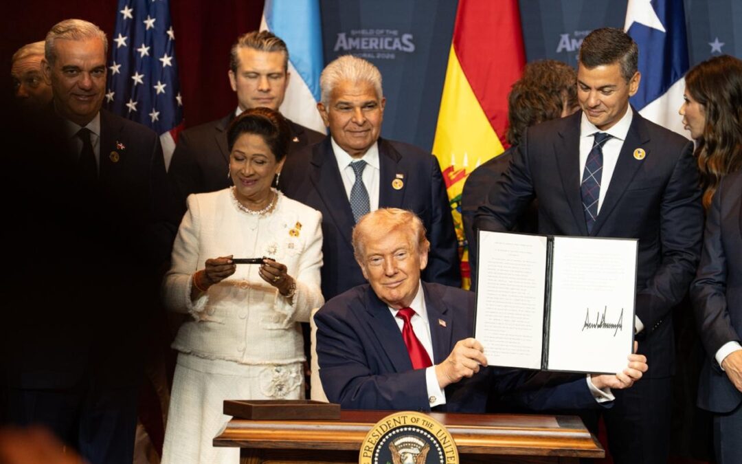 Peña participó de la cumbre “Escudo de las Américas” realizada por Trump