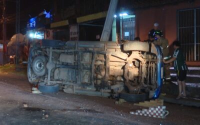 Adolescente alcoholizado y al volante causa vuelco en Ñemby