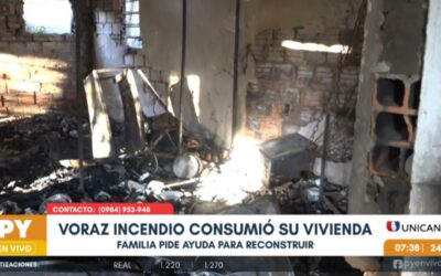 Tras perderlo todo en incendio, familia pide ayuda a la ciudadanía